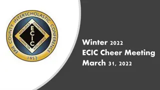 ECIC Cheerleading League Updates and Events