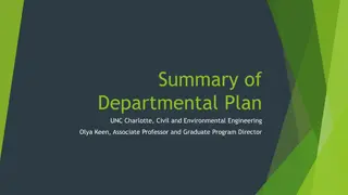 Summary of Departmental Plan