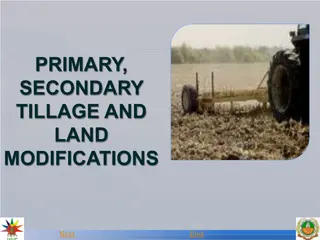 Importance of Primary and Secondary Tillage in Crop Production