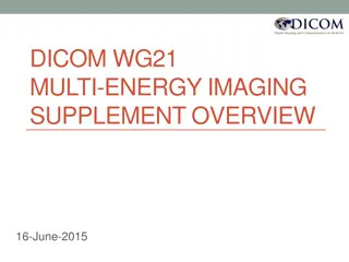 Overview of DICOM WG21 Multi-Energy Imaging Supplement