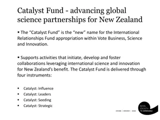 Advancing Global Science Partnerships through the Catalyst Fund