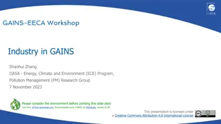 Industry Role in Energy and Environment: Structural Measures and Emissions Calculation