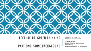 Exploring Green Thinking: Societal Perspectives on Environment and Ecology