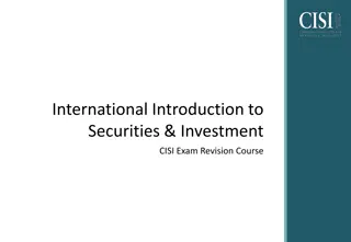 Overview of CISI Exam Revision Course for Securities & Investment