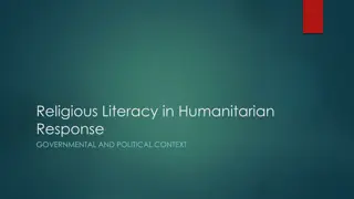 Challenges of Religious Literacy in Humanitarian Response within Governmental and Political Context