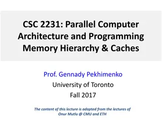 Memory Hierarchy in Parallel Computer Architecture