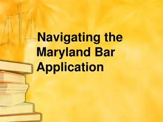 Maryland Bar Exam Application Guide