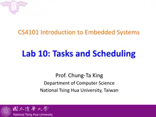 Embedded Systems Lab 10: Task Scheduling with Sensors, Buzzer, and LCD Display