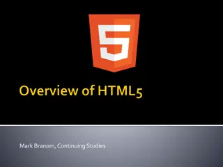 Understanding HTML5 Basics