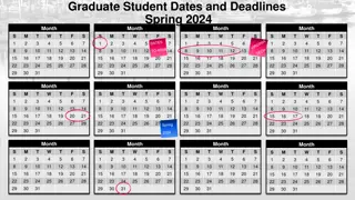 Important Dates and Deadlines for Graduate Students - Spring 2024