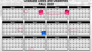 Graduate School Dates and Deadlines for Fall 2022