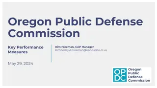 Oregon Public Defense Commission Annual Performance Report Overview