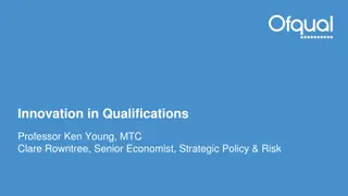 Advancing Innovation in Qualifications: Challenges and Opportunities