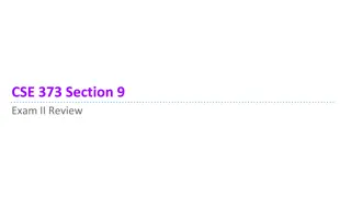 Algorithm Design and Design Decisions Review for Computer Science Exam II