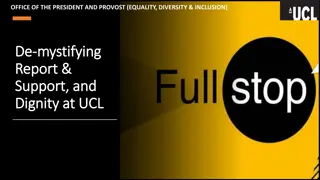 Enhancing Equality and Inclusion at UCL through Report and Support Platform