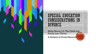 Special Education Considerations in Divorce