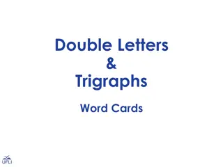 Fun with Double Letters & Trigraphs Word Cards