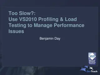 Managing Performance Issues with VS2010 Profiling & Load Testing