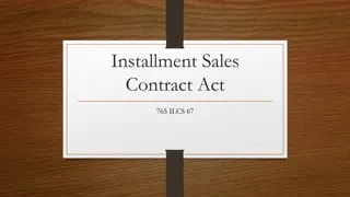 Installment Sales Contracts in Real Estate Transactions