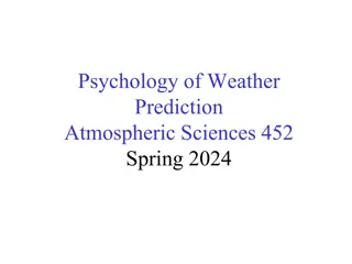 Psychology of Weather Prediction in Atmospheric Sciences