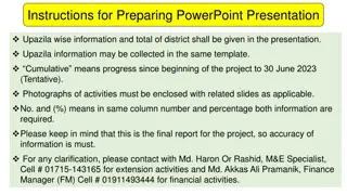 Upazila-wise Information and District Totals Presentation