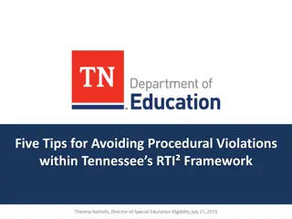 Avoiding Procedural Violations in Tennessee's RTI Framework