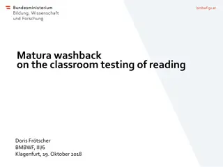 Impact of Matura Exam on Classroom Reading Tests