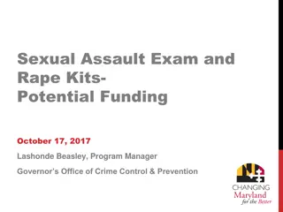 Supporting Victims of Sexual Assault: Funding Programs Overview