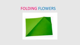 Creative Challenge - Folding Flower Paper Art