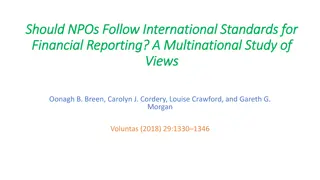 International Standards for NPO Financial Reporting: A Multinational Study