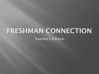 Comprehensive Freshman Connection Teacher's Edition Schedule