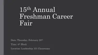 Parkview High School Freshman Career Fair Details