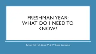 Essential Guidance for Freshman Year at Bartram Trail High School