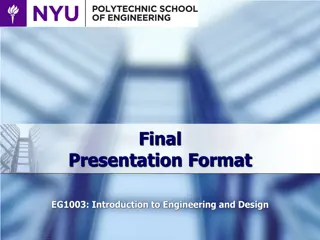 Guidelines for Final Sales Presentation