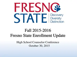 Fresno State Fall 2015-2016 Enrollment Update