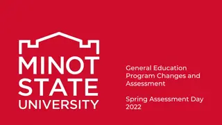 General Education Program Changes and Assessment Spring Assessment Day 2022 Update