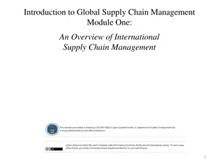 Exploring Global Supply Chain Management Dynamics