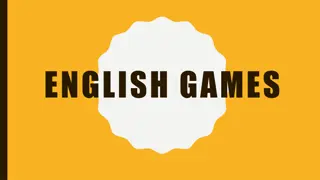 Exciting English Language Games and Activities