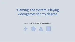 Exploring Research Methods in Videogame Studies