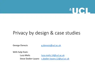 Privacy by Design & Case Studies: Enhancing Data Protection