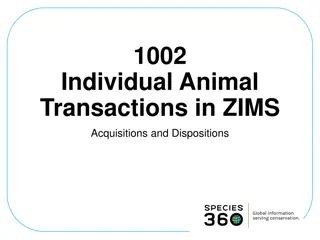 Animal Transactions in ZIMS: Accessions and Visits