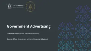 Government Advertising Guidelines and Public Service Neutrality