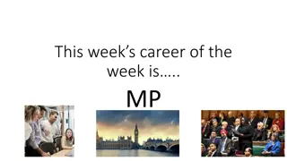 Career Path: Member of Parliament (MP)