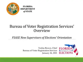 Florida Department of State Voter Registration Services Overview