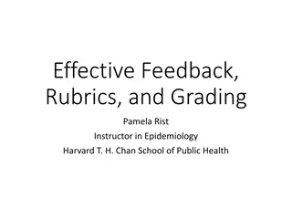 Effective Feedback Strategies for Grading in Epidemiology Courses