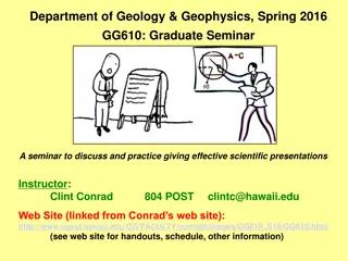 Graduate Seminar: Enhancing Scientific Communication Skills