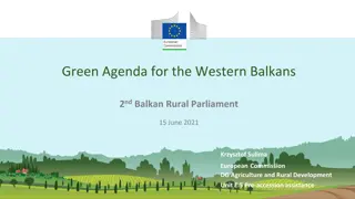 Advancing the Green Agenda for Sustainable Development in the Western Balkans