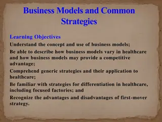 Business Models and Strategies in Healthcare