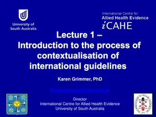 Enhancing Healthcare in the Philippines: Contextualizing International Guidelines