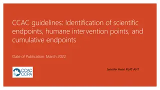 Guidelines for Scientific Endpoints and Humane Interventions in Animal Research